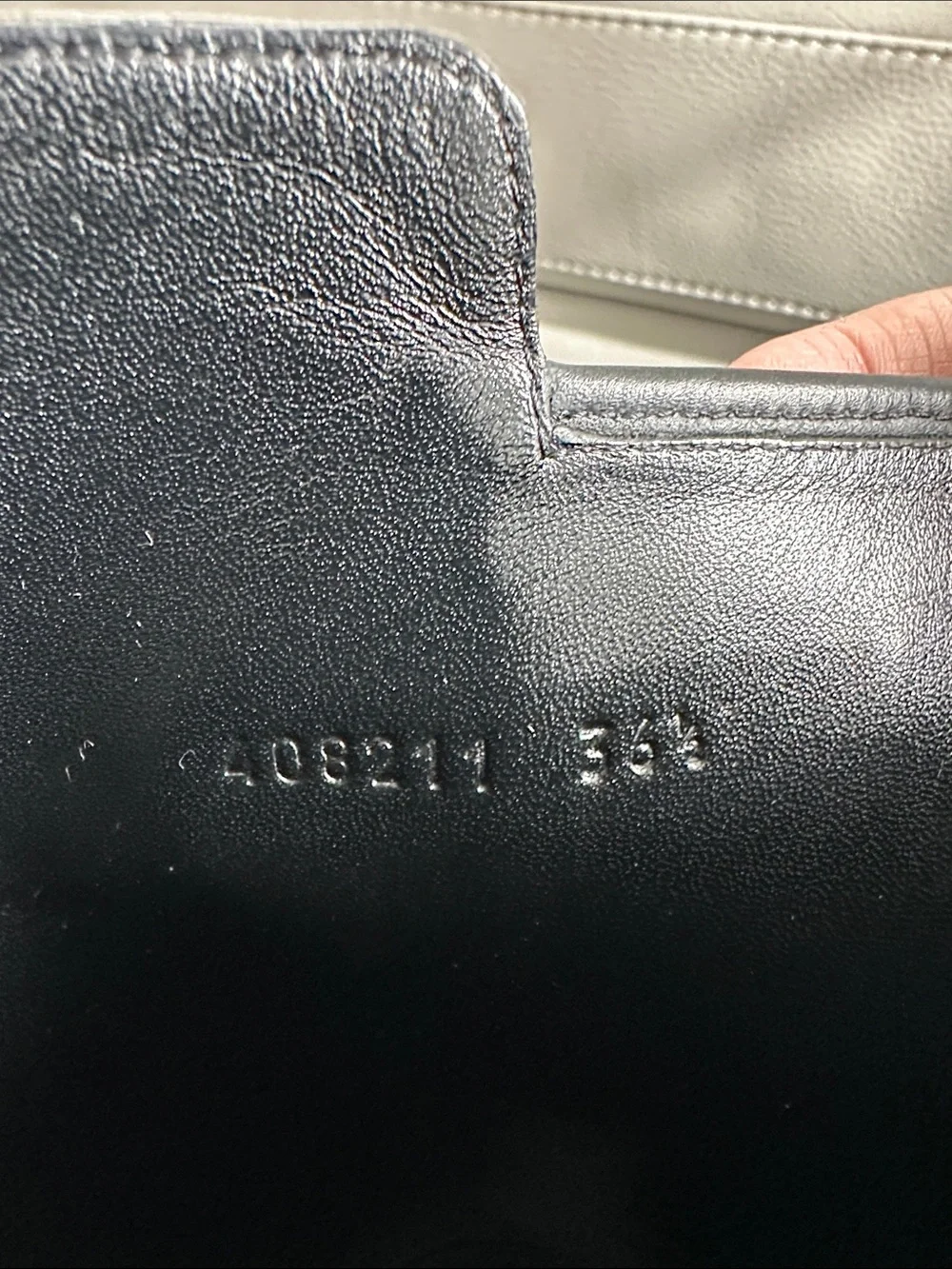 Gucci Black Embossed Leather Over-the-Knee Boots